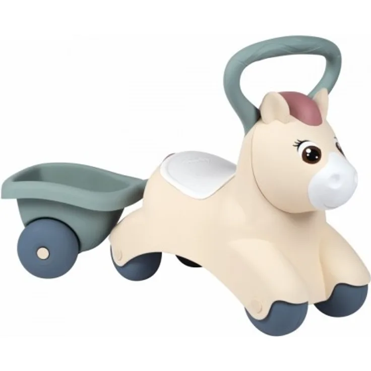 SMOBY Little First Pony Aufsitzpony mit Anhänger