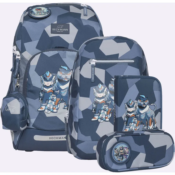 Beckmann Schulranzenset Active Air FLX - 6-Tlg. Set Tiger Race