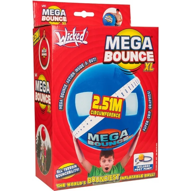 Wicked springball 2Mega Bounce XL,51 Meter Gummi blau 2-teilig