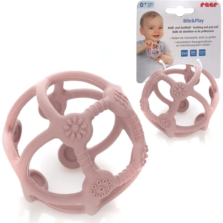 Bite&Play Beiß- und Greifball fürs Baby, Beißring und Spielzeug fürs Kleinkind, tolles Geschenk