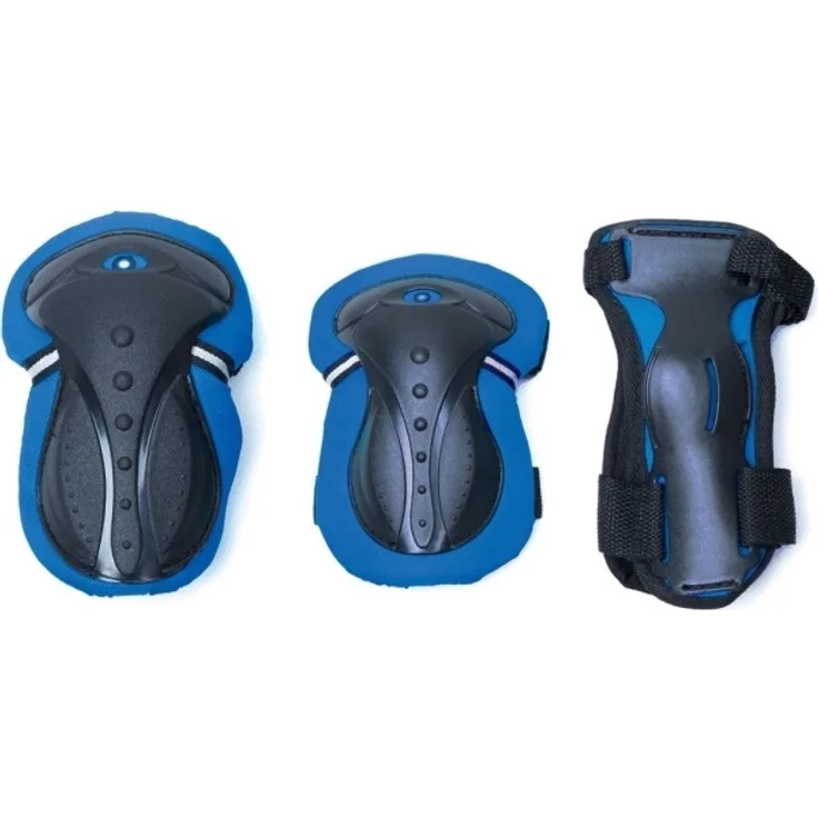 GLOBBER knee and elbow protector set blue Junior XS RANGE B (25-50KG) 541-100