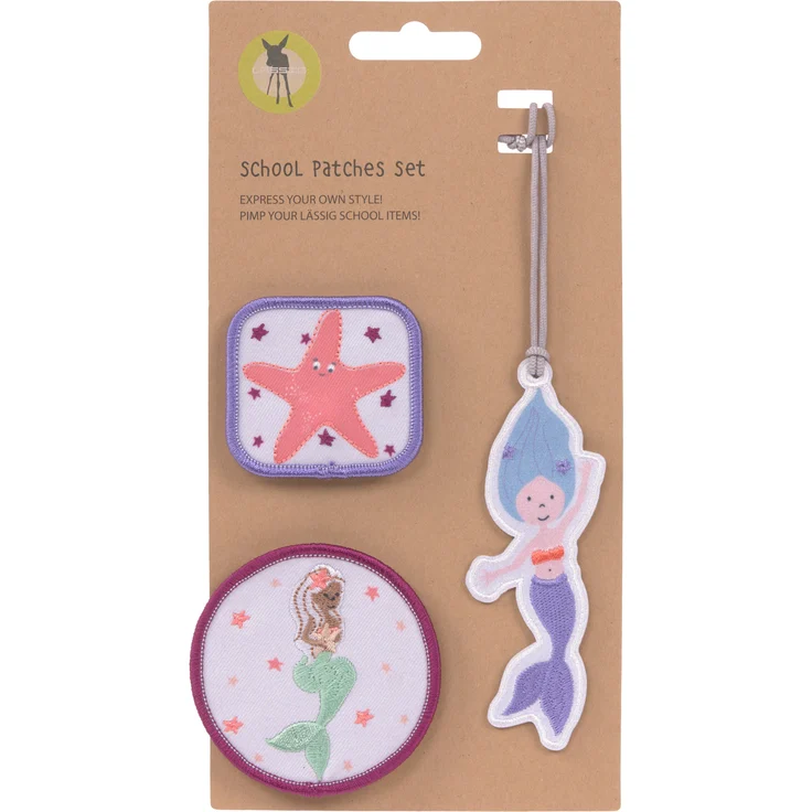 Lässig 'Mermaid' Anhänger & Patches - Schul Set – Bild 1