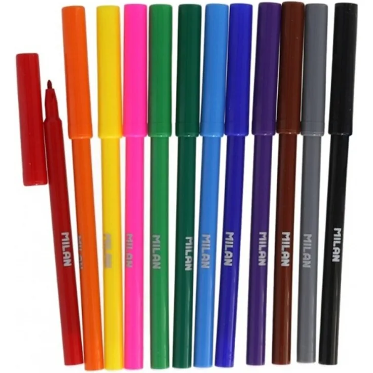 fibrepens farbig junior 15,4 x 0,8 cm 12 Stück