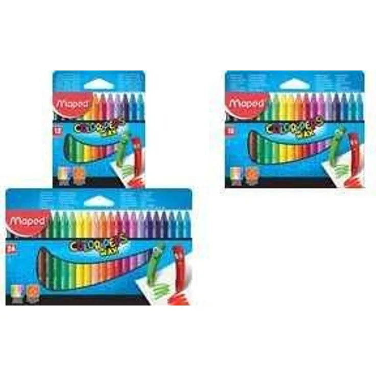 Maped Wachsmalstifte COLORPEPS WAX 12er Kartonetui