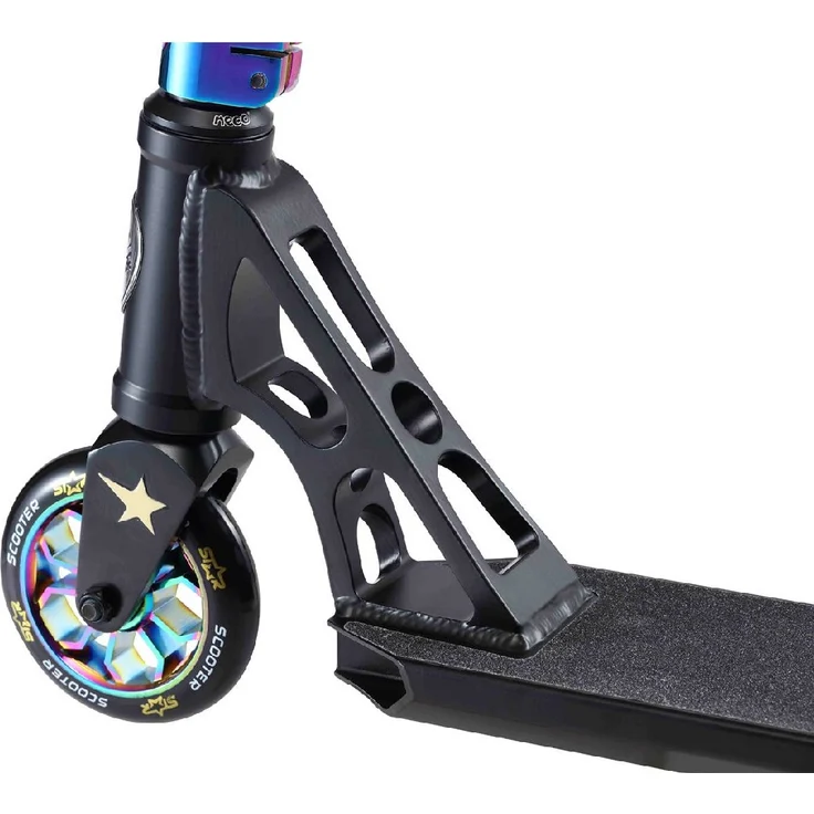Bikestar Roller Freestyle Alu Professional 110mm - Schwarz Chrom – Bild 6