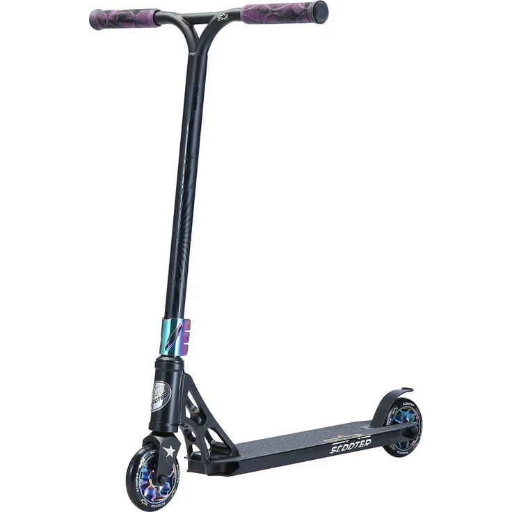 Bikestar Roller Freestyle Alu Professional 110mm - Schwarz Chrom – Bild 1