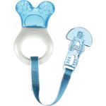 MAM Mini Teething Cooler and Clip, Blue, 2 Plus Months by MAM