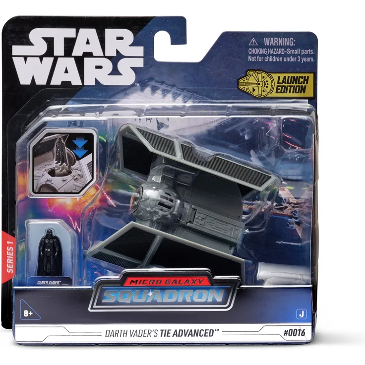 Bizak Star Wars Micro Galaxy Squadron, Nave Tie Advanced, inkl. 1 Figur (62610016)