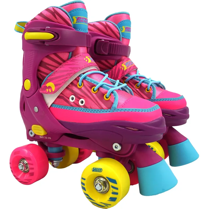 Best Sporting Rollschuhe für Kinder und Jugendliche, Größe verstellbar, ABEC 7 Carbon, pink pink, 28 - 31