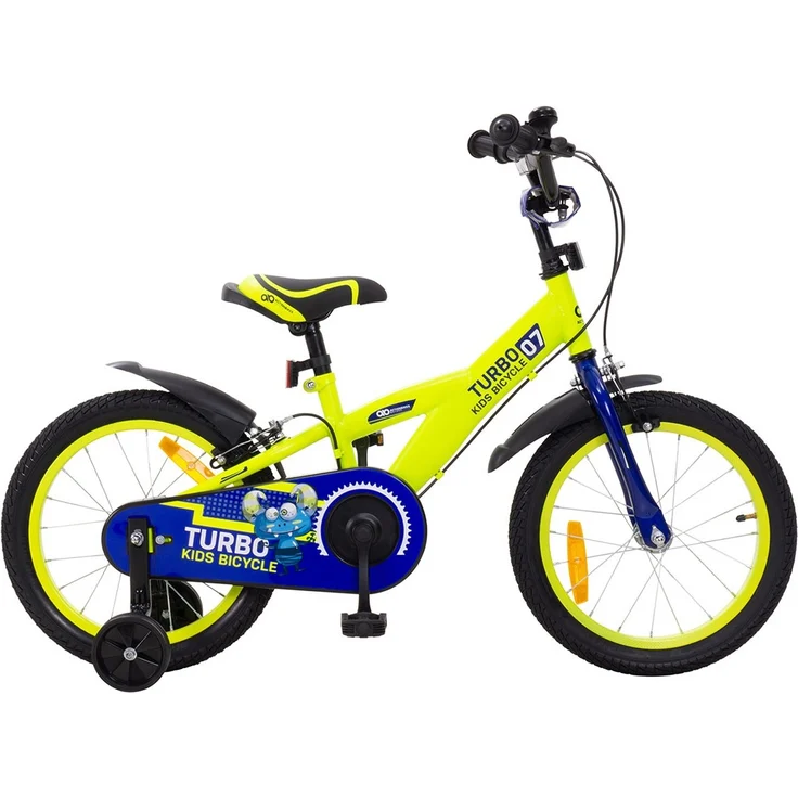 Kinderfahrrad Turbo 16 Zoll Kinder Fahrrad mit Stützrädern gelb blau ab 4 Jahre - Preisvergleich – Bild 18