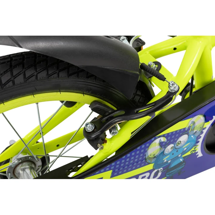 Kinderfahrrad Turbo 16 Zoll Kinder Fahrrad mit Stützrädern gelb blau ab 4 Jahre - Preisvergleich – Bild 10