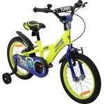 Kinderfahrrad Turbo 16 Zoll Kinder Fahrrad mit Stützrädern gelb blau ab 4 Jahre - Preisvergleich