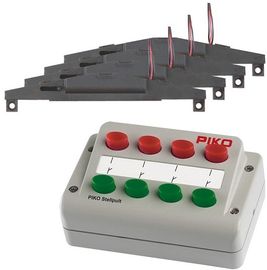 Piko 55392 H0 A-Gleis Set 4 Weichenantriebe + Stellpult