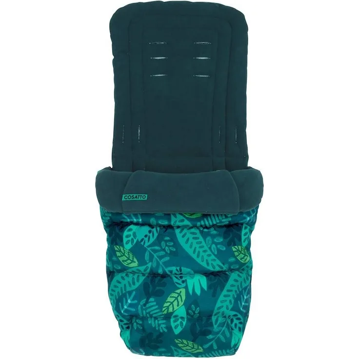 Cosatto Universal Fußsack - Gemütliche Zehen, Ganzjahres-Luxus Gesteppter Kinderwagen, Kinderwagen, Kinderwagen-Liner, waschbar, mit Kängurutuch für Hände, Midnight Jungle