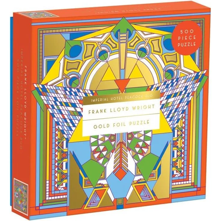 57815 - Frank Lloyd Wright Imperial Hotel Peacock Teppich - Folienpuzzle, 500 Teile