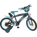 Toimsa Blue Ice Jungen - Fahrrad, 16 Zoll, Schwarz, Blau