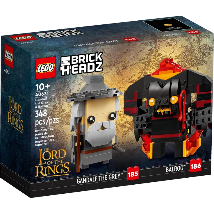 Lego BrickHeadz 40631 'Gandalf der Graue und Balrog', 348 Teile, ab 10 Jahren – Bild 3