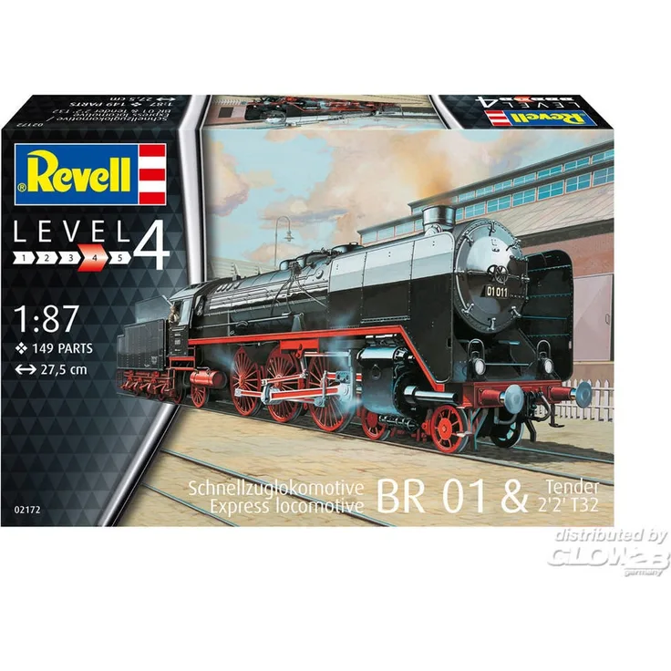 Model for assembly. Lokomotywa 1/87 Schnellzuglok BR 01