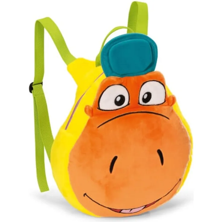 Nici 39887 - Rucksack Drache Kokosnuss Plüsch 26,5 x 24 x 8cm