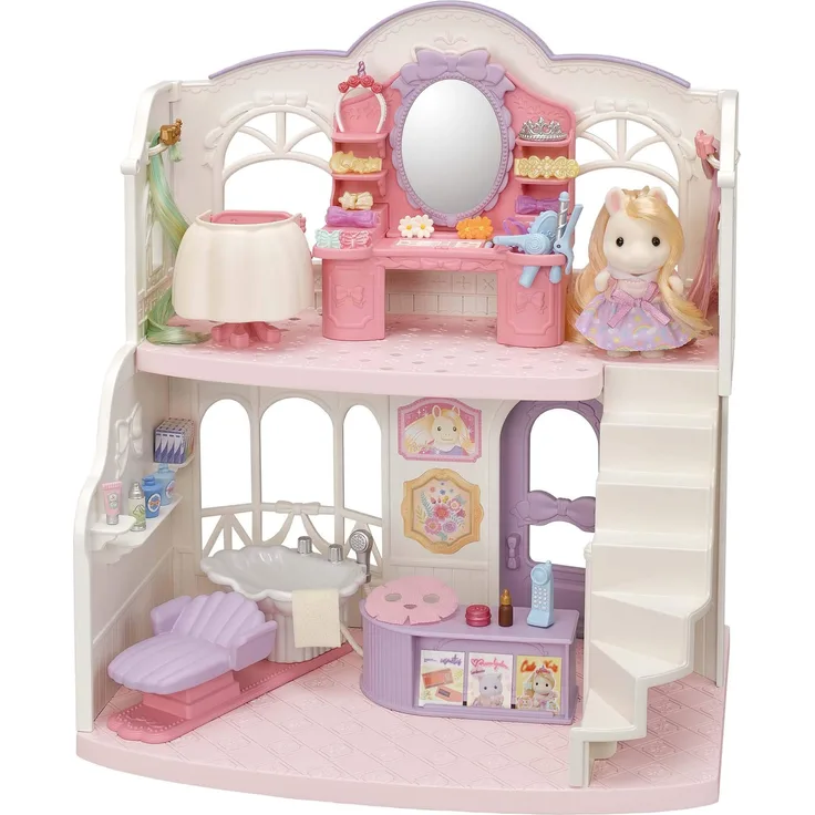 Sylvanian Families 5643 Pony Friseursalon mit Figur - Puppenhaus Spielset, einzelverpackt