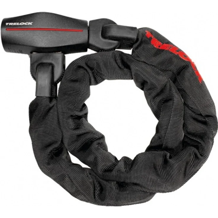 Trelock Kettenschloss 110 cm D 9,5 mm BC 680/110/9,5 schwarz ohne Halter