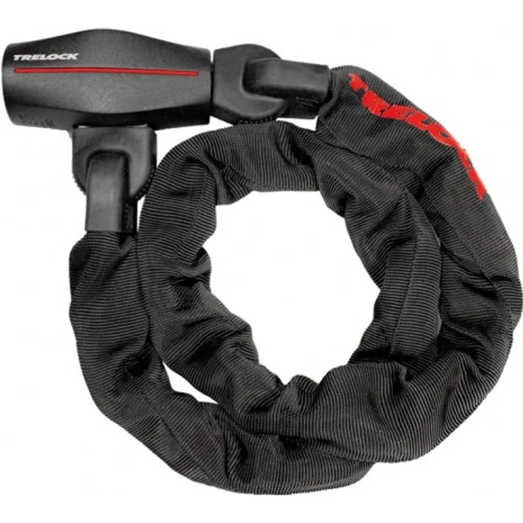 Trelock Kettenschloss 110 cm D 9,5 mm BC 680/110/9,5 schwarz ohne Halter