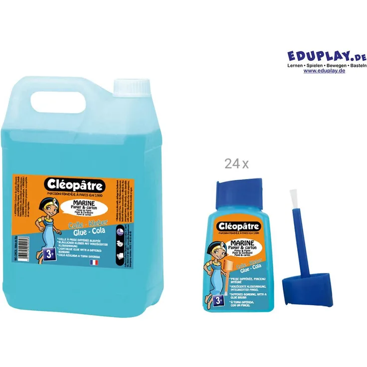 Eduplay Papierkleber blau 5 Liter