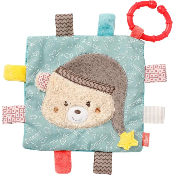 Baby Fehn Knistertuch Bär Bruno mit Ring