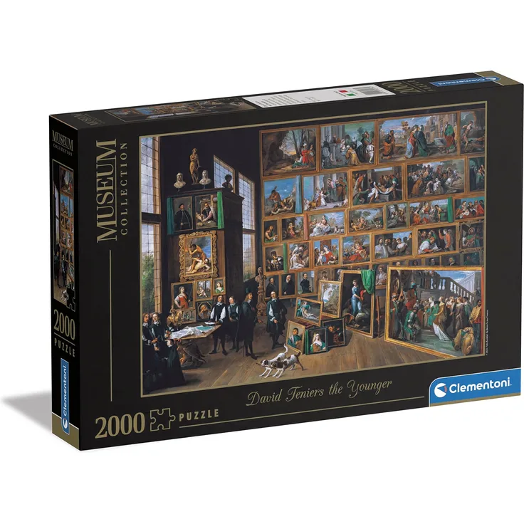 Clementoni 32576 Museum Collection-Teniers, Archduke Leopold Wilhelm, Puzzle 2000 Teile Für Erwachsene Und Kinder 10 Jahren, Geschicklichkeitsspiel Für Die Ganze Familie, Mehrfarbig
