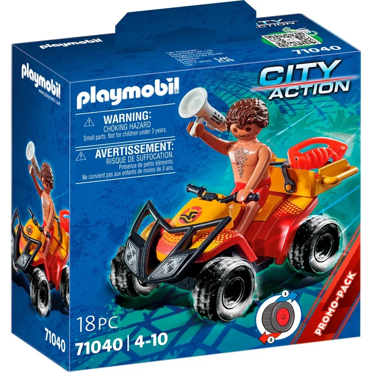PLAYMOBIL City Action 71040 'Rettungsschwimmer-Quad', 18 Teile, ab 4 Jahren – Bild 1