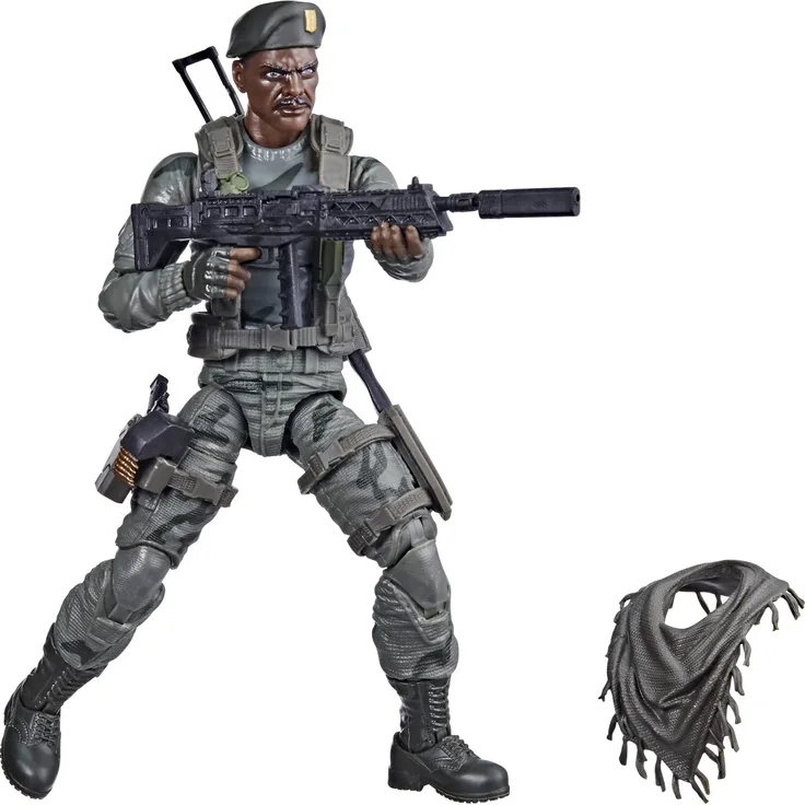 MERCHANDISING LICENCE G. I. Joe Joe Klassifizierte Serie Lonzo Stalker Wilkinson Actionfigur 46 Sammelspielzeug, mehrere Zubehörteile 15,2 cm Maßstab, benutzerdefinierte Paketkunst, F4024, Mehrfarbig