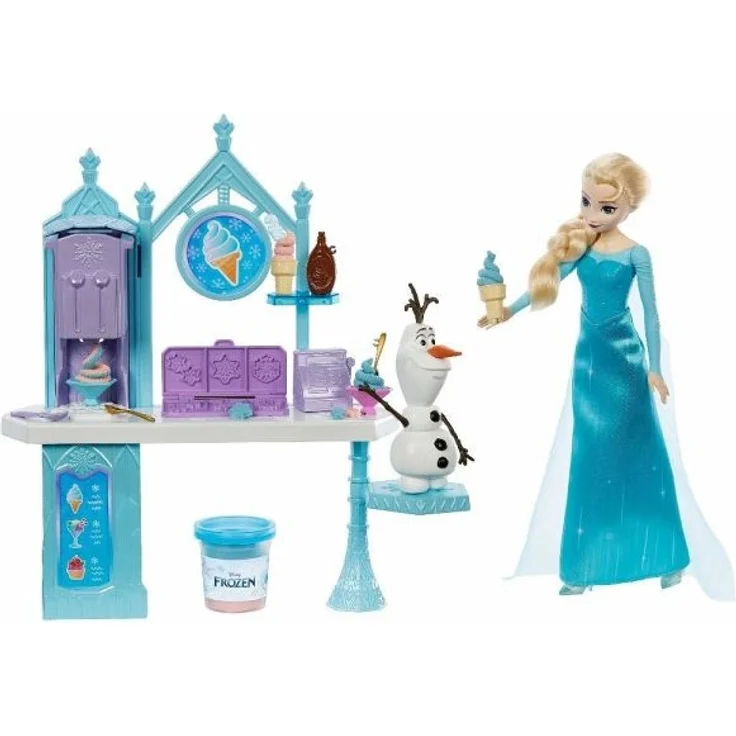 Mattel Disney Frozen Elsa and Olafs Ice Cream Stand Backdrop – Bild 2