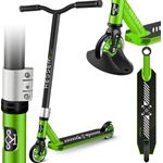 KESSER® Stunt Scooter X-Limit-Pro 360° Lenkung Funscooter Stuntscooter mit Ständer ABEC 9 Kugellagern, 110 mm PU Räder , Kickscooter Tretroller Cityroller Trick Roller für Kinder Erwachsene Lime Green