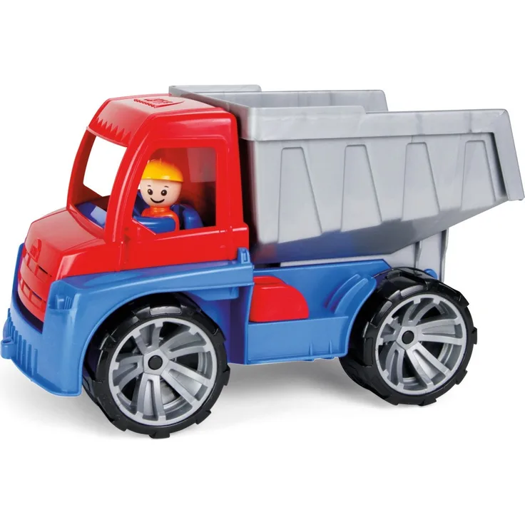 LENA® 04410EC - Truxx, Kipper mit Spielfigur, mehrfarbig, Länge 27 cm