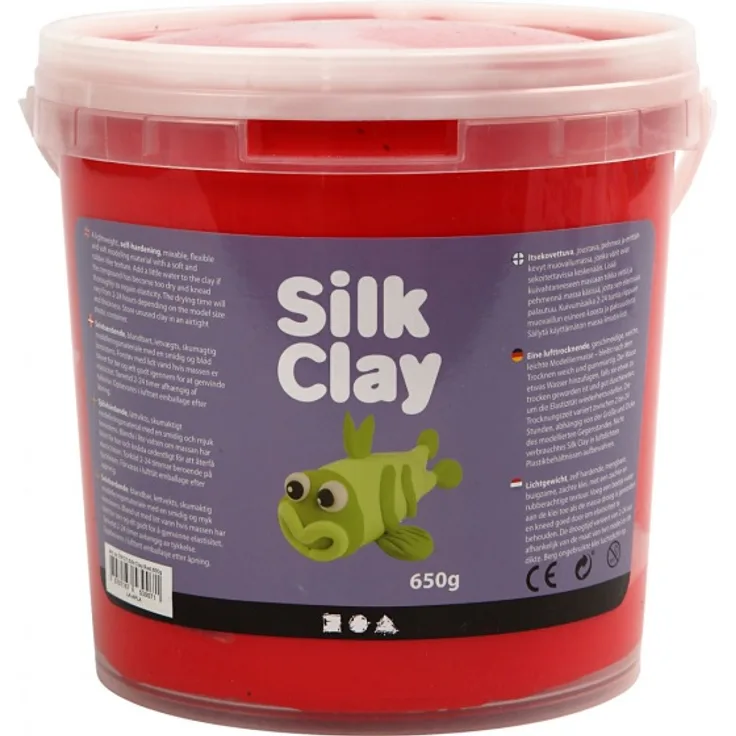 Silk Clay rotes Modelliermaterial 650 gr 1 Stück