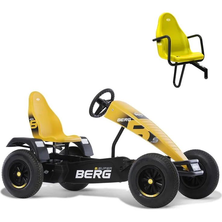 BERG Gokart B. Super Yellow gelb BFR inkl. Soziussitz