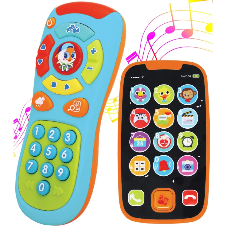 JOYIN Mein Lernen Fernbedienung und Telefon-Bundle mit Musik, Spaß, Smartphone Spielzeug für Baby, Säuglinge, Kinder, Jungen oder Mädchen, Geburtstagsgeschenke – Bild 1