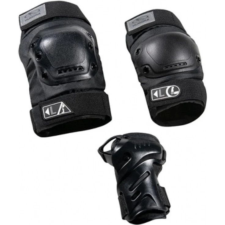 HUDORA Biomechanisches Protektoren Set (schwarz, Größe XL) – Bild 1