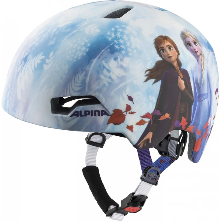Alpina Kids Hackney Disney Frozen II, Größe 47 - 51 cm - Fahrradhelm, Farbe Blau-Weiß