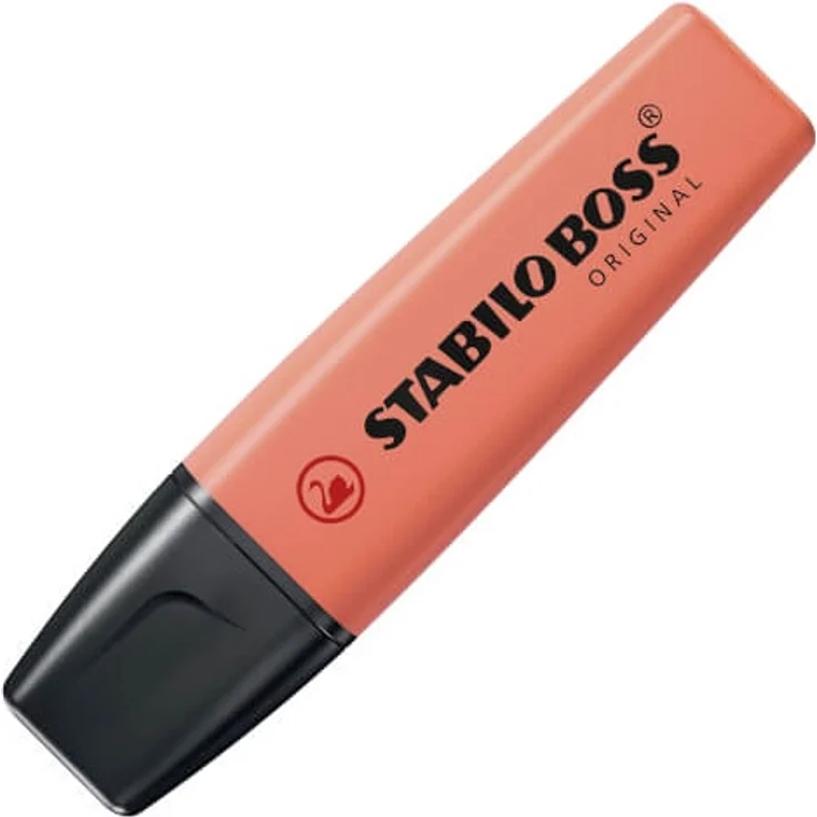 Textmarker - STABILO BOSS ORIGINAL Pastel - Einzelstift - Korallrot – Bild 1