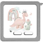 Aufkleber Schutzfolie kompatibel mit Toniebox – Dinosaurier Dinos – Passgenaue Folie als Zubehör & Schutz für Tonie Box – Klebefolie als Cover für Jungen & Mädchen – Sticker als Dekofolie