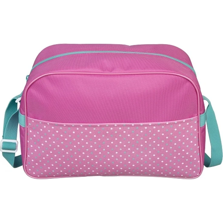 Mädchen Schulranzen Set 1. Klasse Scooli ergonomischer leichter Schulrucksack PINKY DOTS mit Motiv Klettis und Sporttasche – Bild 5