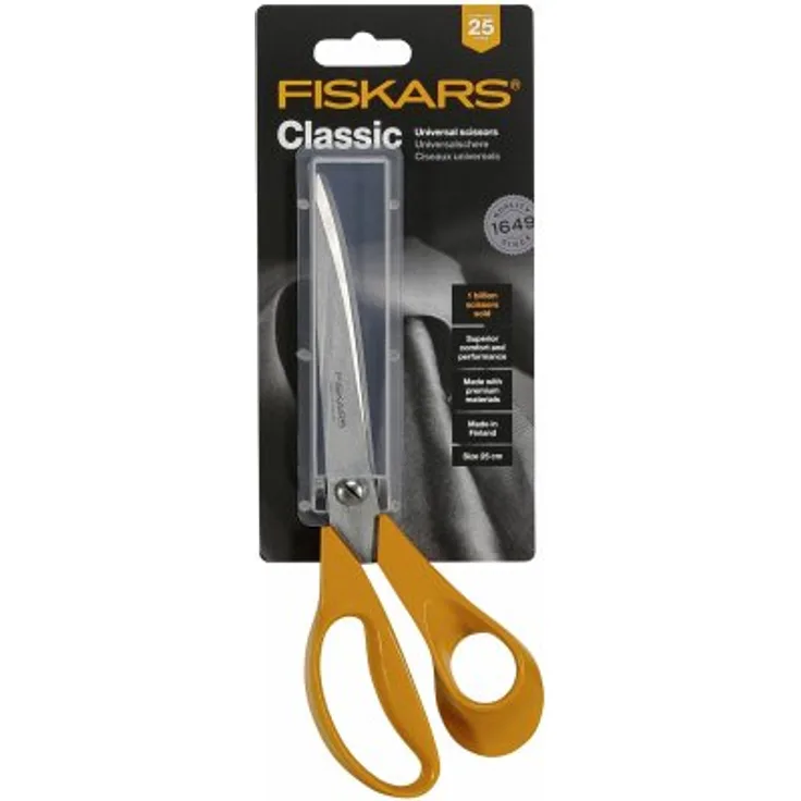 Fiskars Classic Voksen Lige snit Enkelt Orange Rustfrit stål Rustfrit stål Højrehåndet