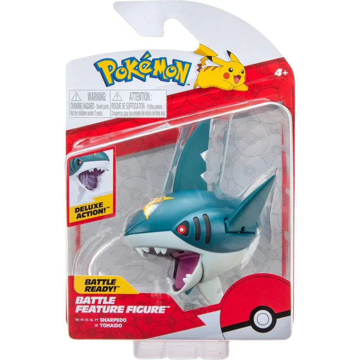 Pokémon PKW2840 - Battle Feature Figur - Tohaido, offizielle bewegliche Figur, 11,5cm