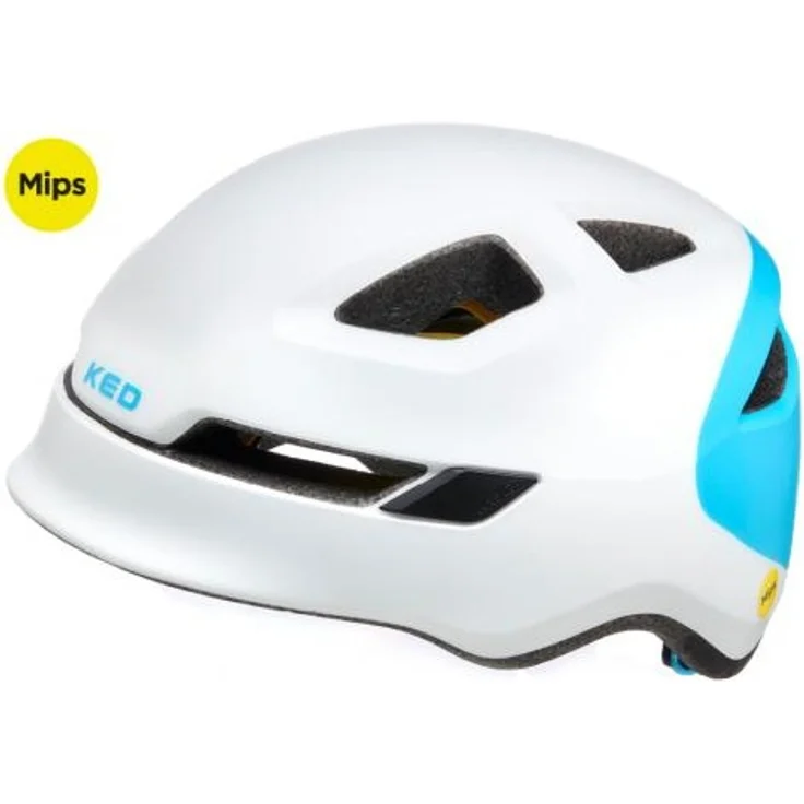 KED Kinderhelm POP 2021 white blue Gr. M 52-56 cm – Bild 1