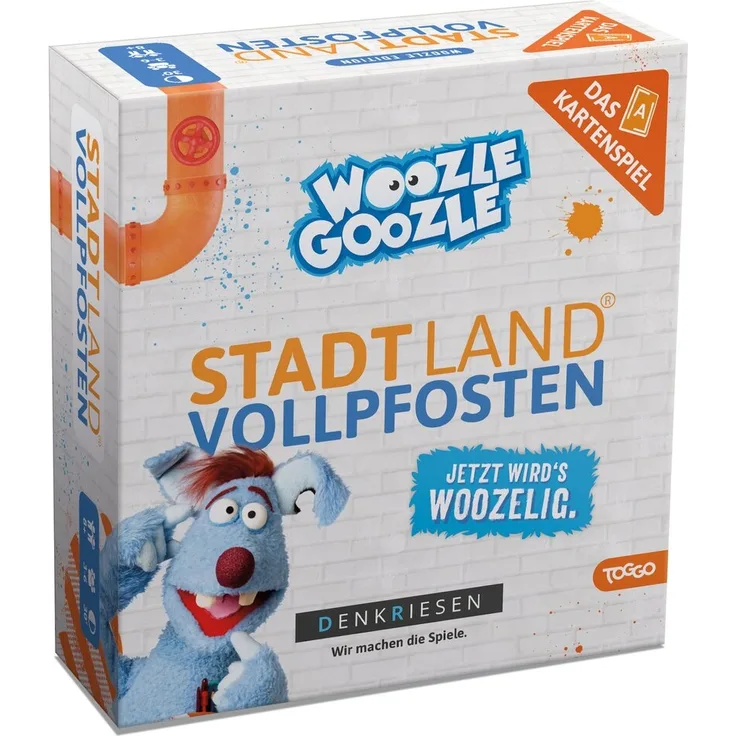 DENKRIESEN 'STADT LAND VOLLPFOSTEN – Das Kartenspiel – WOOZLE GOOZLE EDITION', ab 8 Jahren, 3 - 6 Spieler, 30 min Spielzeit