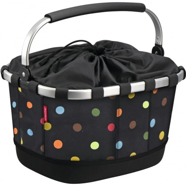 KLICKfix Fahrradkorb Carrybag GT dots für Racktime H 42 x L 28 x B 33cm