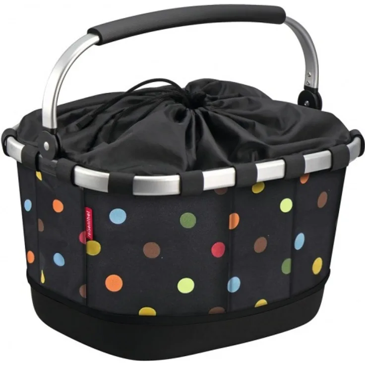 KLICKfix Fahrradkorb Carrybag GT dots für Racktime H 42 x L 28 x B 33cm