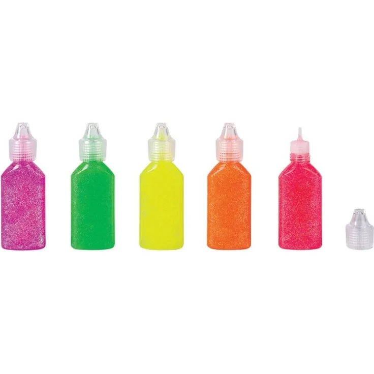 Glitterfarben Set Glitter Glue Neon 5er-Set