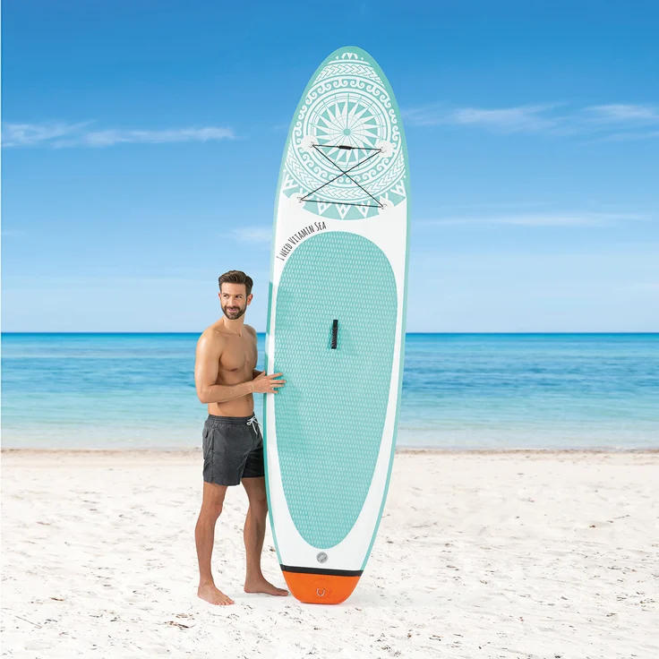 EASYmaxx 'Stand-Up Paddle-Board', 2020, 300cm, max. belastbar bis 110 kg, weiß/blau – Bild 10
